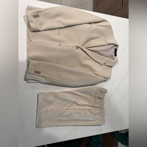 Boys Zara Light Tan Jacket And Pants